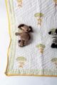 Image for Kusvaa Kaq294 Hritvi Blockprint Mulmul Baby Quilt Front