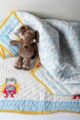 Image for Kusvaa Kaq296 Kiara Blockprint Mulmul Baby Quilt Front