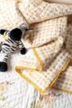 Image for Kusvaa Kaq297 Kitti Blockprint Mulmul Baby Quilt Side
