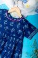 Image for Kusvaa Mbe113 Ishita Cotton Girls Frock Closeup 2
