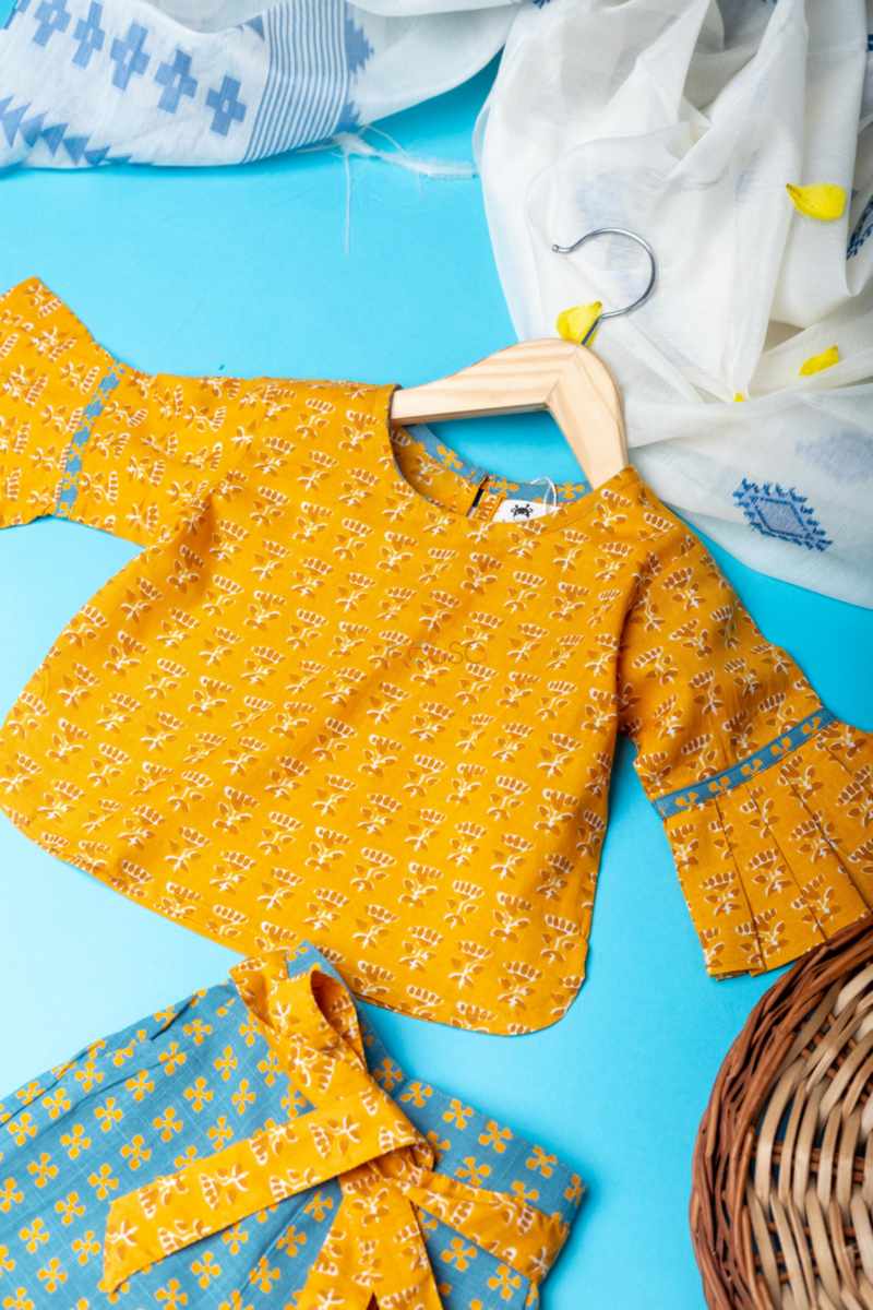 Image for Kusvaa Mbek108 Liviya Cotton Girls Top Pant Set Front