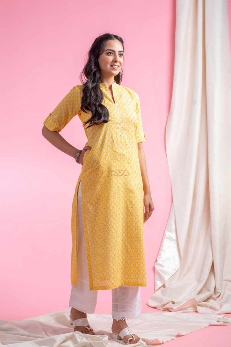 Image for Kusvaa Ne50 Varsha Cotton Straight Fit Kurta Featured