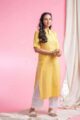 Image for Kusvaa Ne50 Varsha Cotton Straight Fit Kurta Side