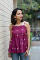 Image for Kusvaa Ws1061 Vibha Muslin Spaghetti Top Side
