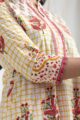 Image for Kusvaa Wsr430 Dharika Cotton Handblock Kurta Closeup 2