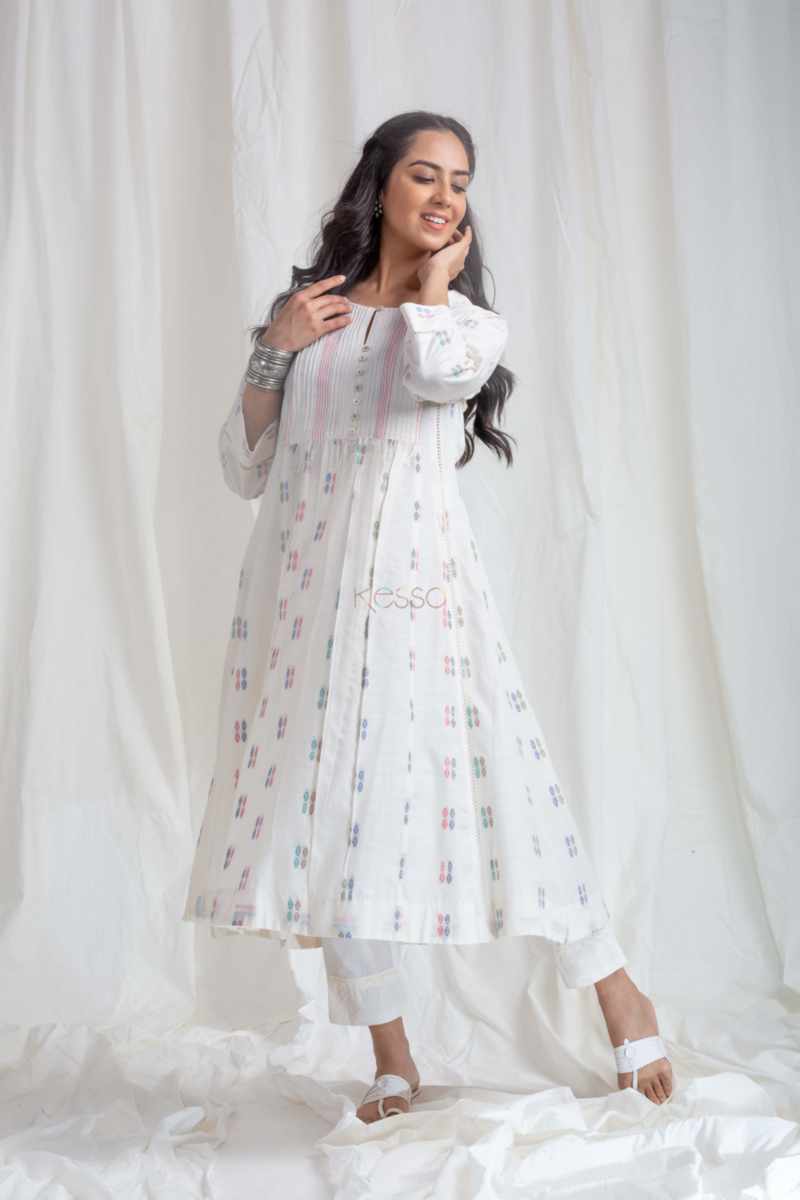 Image for Kusvaa Avdaf284 Vanhi Handloom Cotton Kurta Side