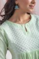 Image for Kusvaa Bpr56 Kaanchi Cotton Slub Short Kurti Closeup