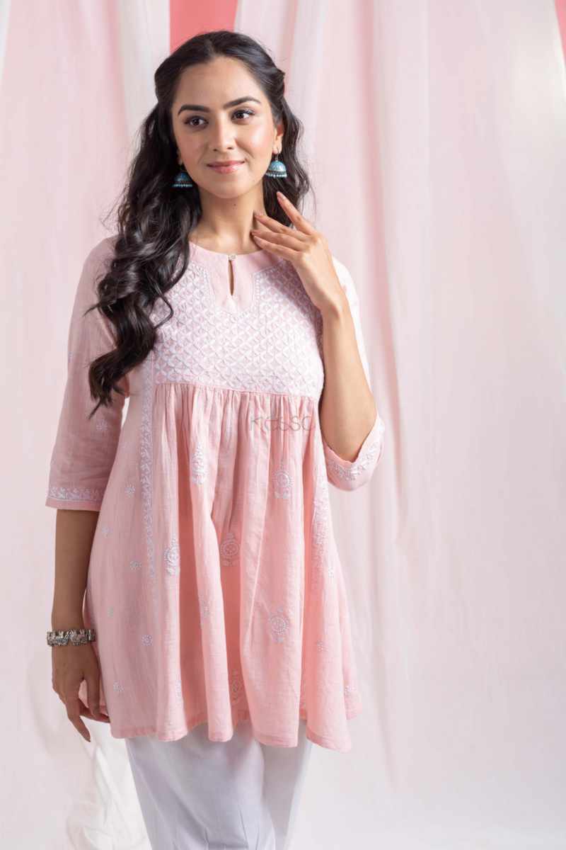 Image for Kusvaa Bpr58 Kinjal Cotton Slub Short Kurti Featured