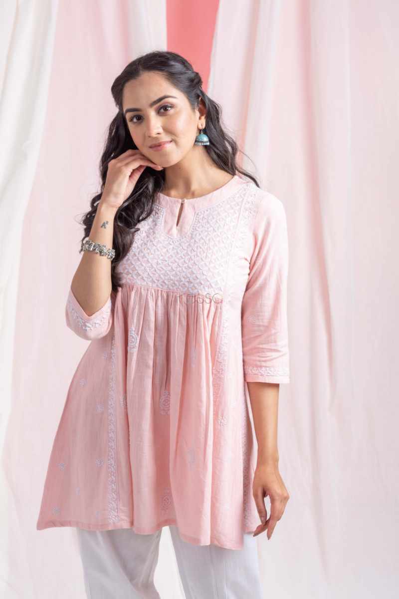 Image for Kusvaa Bpr58 Kinjal Cotton Slub Short Kurti Side