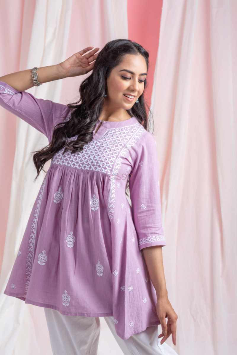Image for Kusvaa Bpr59 Kiah Cotton Slub Short Kurti Side