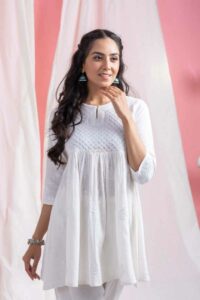 Image for Kusvaa Bpr60 Keira Cotton Slub Short Kurti Featured