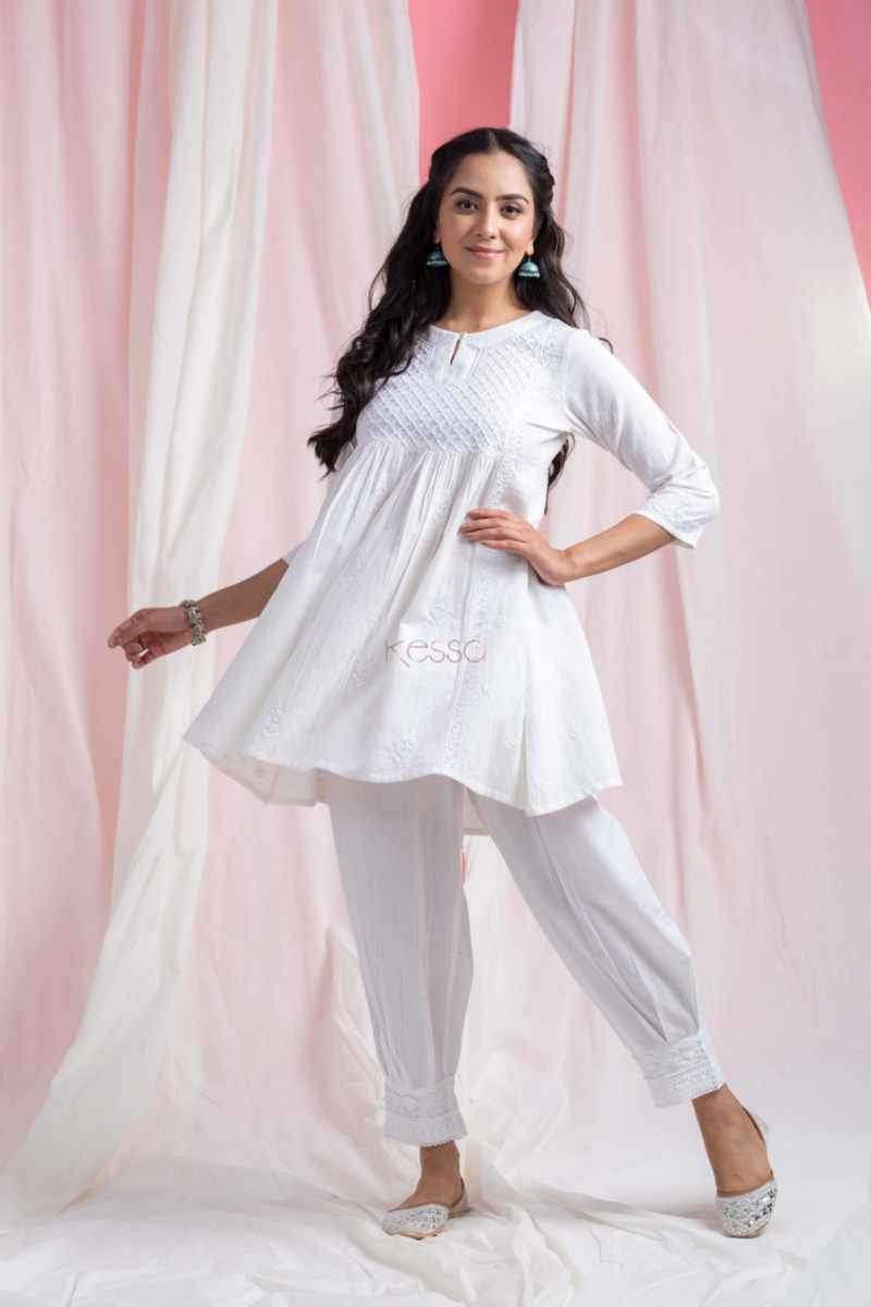 Image for Kusvaa Bpr60 Keira Cotton Slub Short Kurti Front