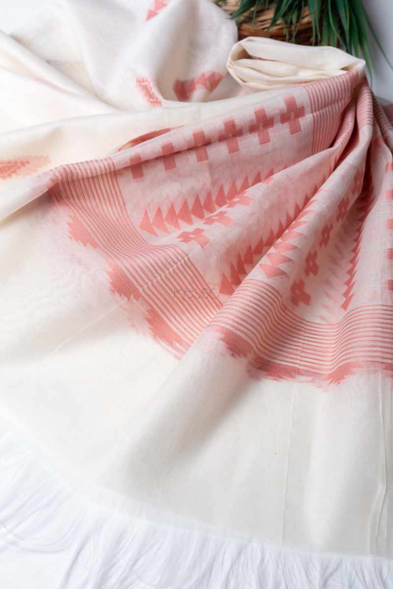 Image for Kusvaa Kudu131b Arunima Chanderi Dupatta Front