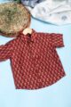 Image for Kusvaa Mbe116 Omar Cotton Boy's Half Sleeves Shrit Closeup