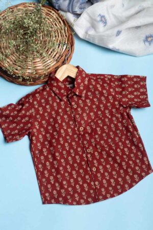 Image for Kusvaa Mbe116 Omar Cotton Boy's Half Sleeves Shrit Featured