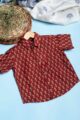 Image for Kusvaa Mbe116 Omar Cotton Boy's Half Sleeves Shrit Side