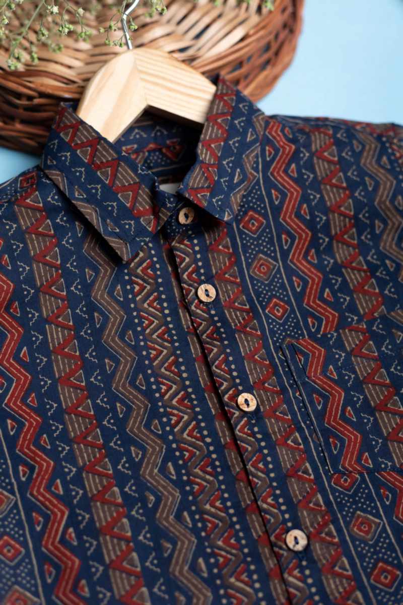 Image for Kusvaa Mbe117 Oris Cotton Boy's Half Sleeves Shrit Front