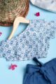 Image for Kusvaa Mbe118 Hemaksi Cotton Girl's Top Short Set Front