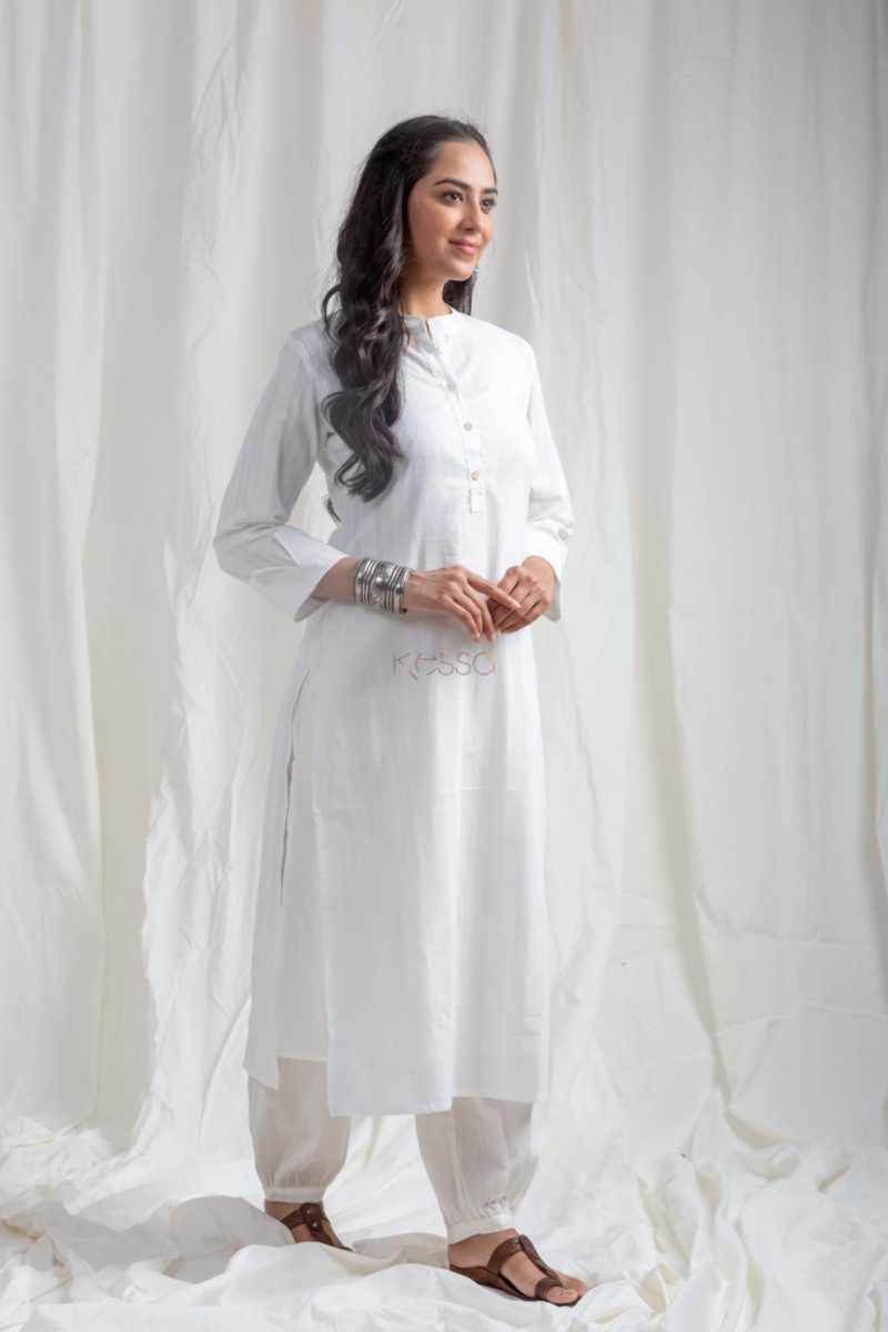Image for Kusvaa Ne102 Iyla Cotton Straight Kurta Featured