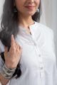 Image for Kusvaa Ne102 Iyla Cotton Straight Kurta Side