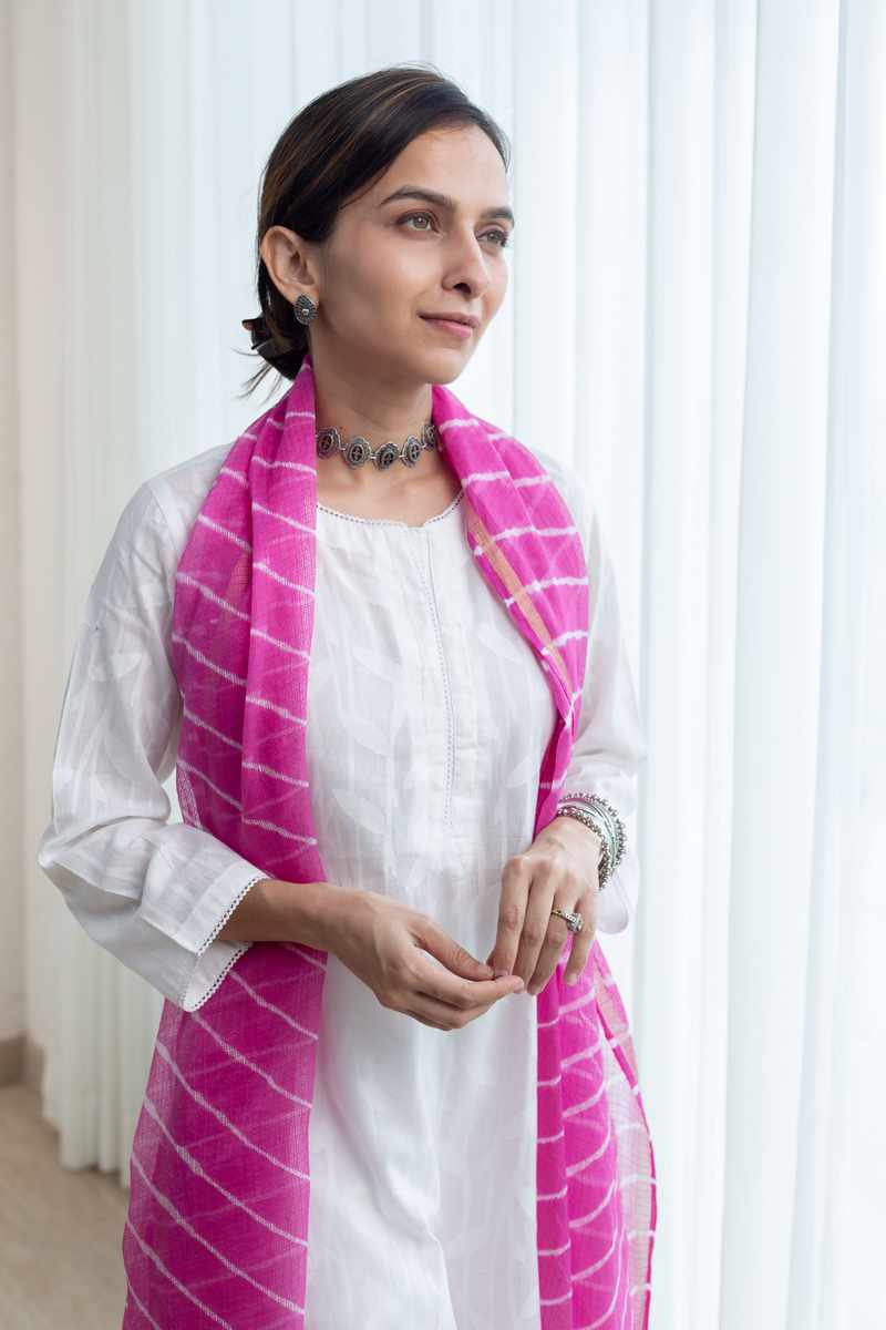 Image for Kusvaa Ne103 Megha Cotton Straight Fit Kurta Closeup 2