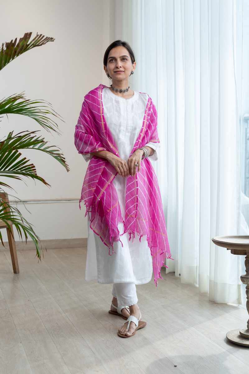 Image for Kusvaa Ne103 Megha Cotton Straight Fit Kurta Front