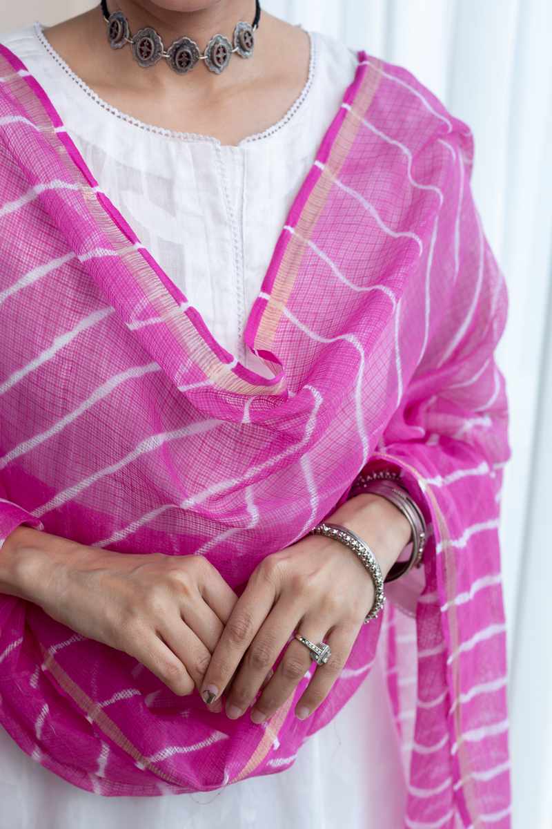 Image for Kusvaa Ne103 Megha Cotton Straight Fit Kurta Sitting