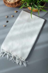 Image for Kusvaa Nhdupatta05 White Cotton Kota Doria Dupatta Featured