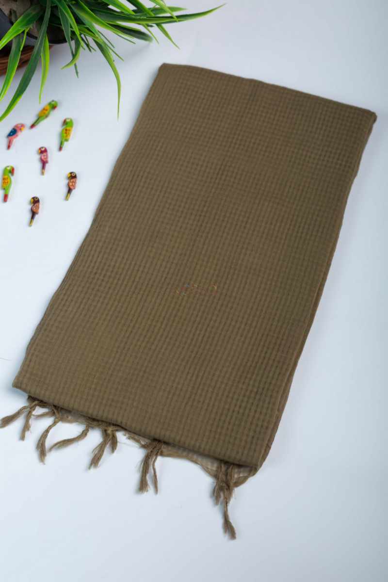 Image for Kusvaa Rnchdupatta06 Cotton Kota Doria Dupatta Mehendigreen Featured