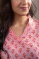 Image for Kusvaa Sa13 Anushree Cotton Straight Kurta Closeup