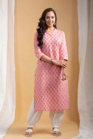 Image for Kusvaa Sa13 Anushree Cotton Straight Kurta Featured
