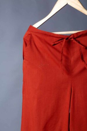 Image for Kusvaa Sap19 Cotton Salwar Rust Sitting