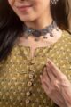 Image for Kusvaa Ws1095 Hejal Cotton Straight Kurta Closeup