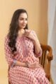Image for Kusvaa Wsr435 Terilynn Cotton Handblock Kurta Sitting