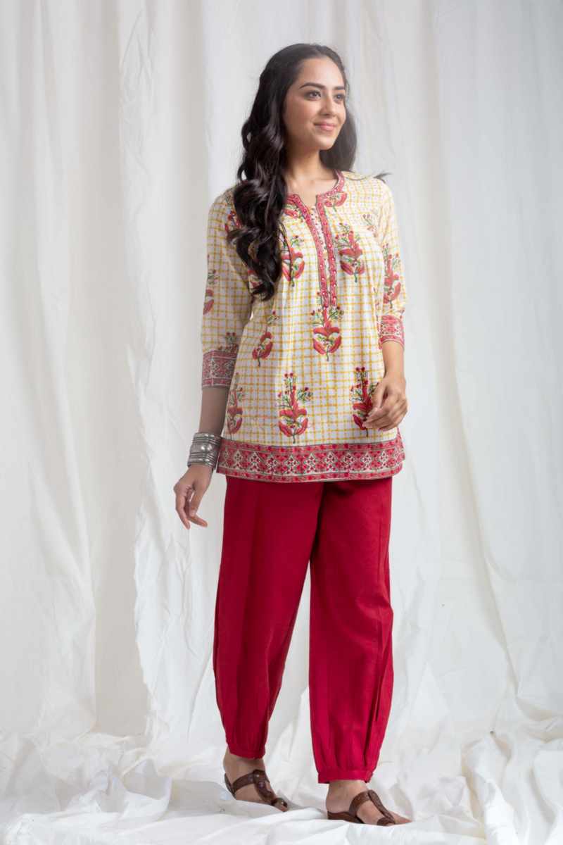 Image for Kusvaa Wsr437 Nishi Cotton Short Kurti Side