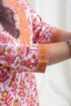 Image for Kusvaa Wsr438 Sashi Cotton Handblock Kurta Sitting