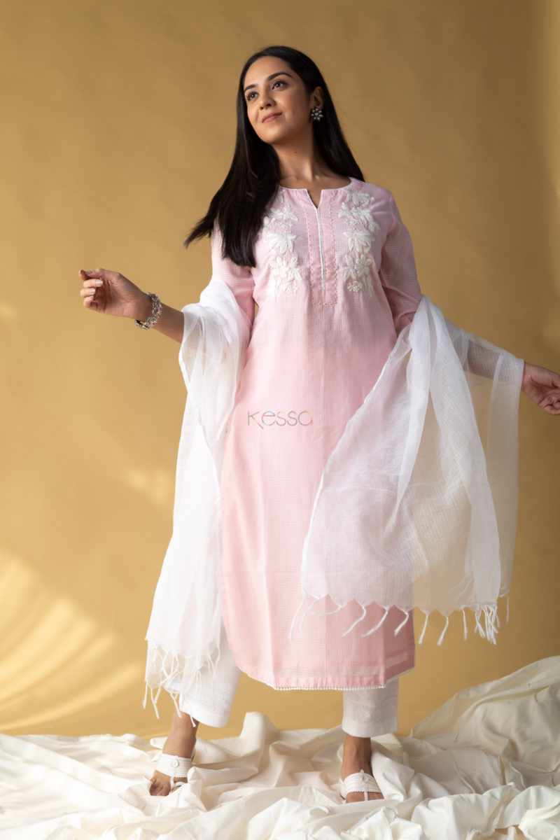 Image for Kusvaa Avdaf288 Taani Cotton Dobby Kurta Front