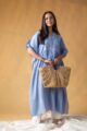 Image for Kusvaa Avdaf290 Heli Cotton Dobby Kaftan Front