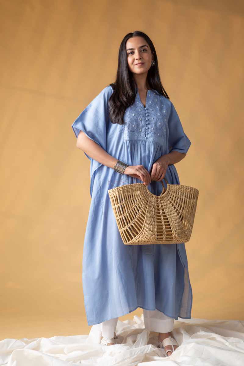Image for Kusvaa Avdaf290 Heli Cotton Dobby Kaftan Front