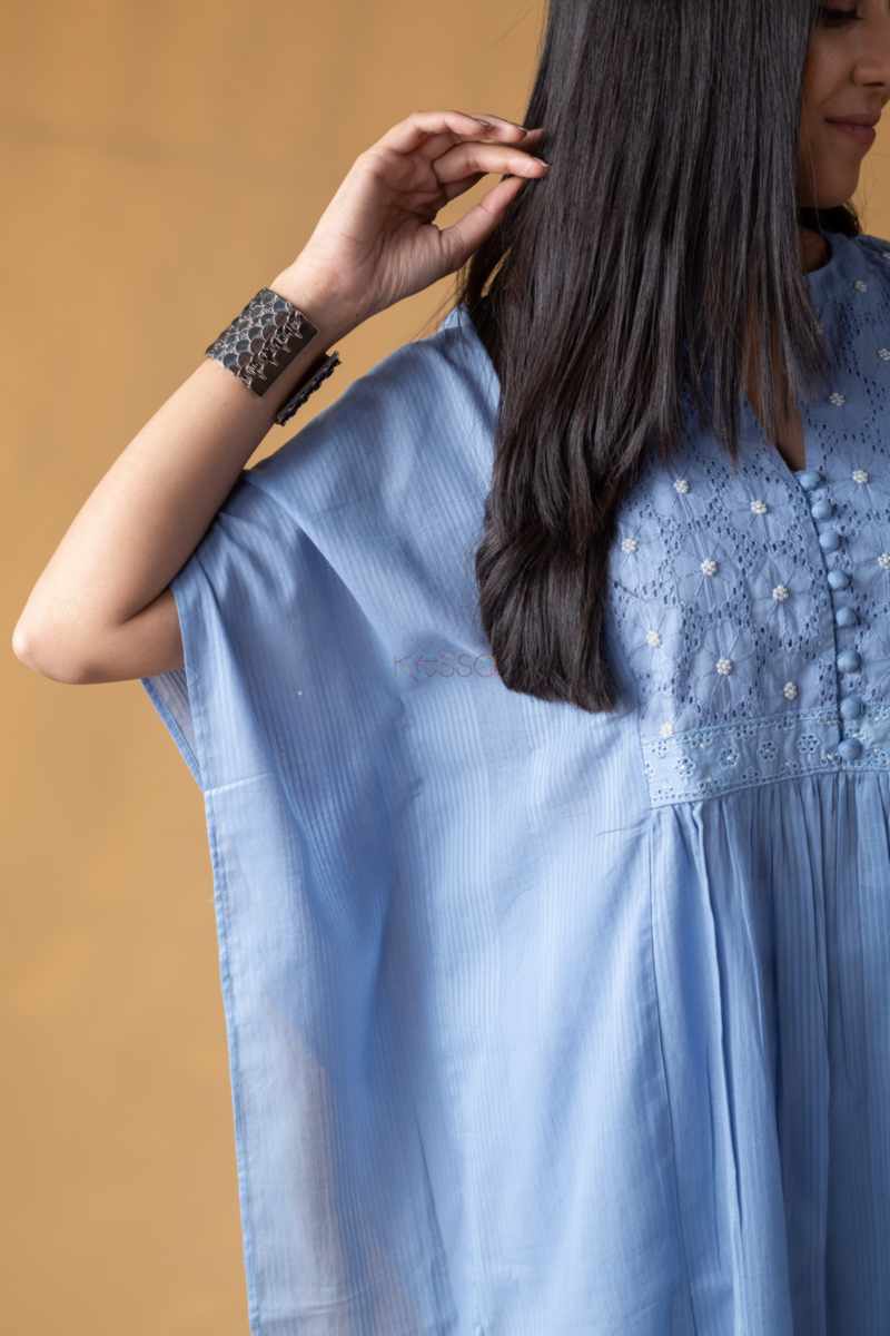 Image for Kusvaa Avdaf290 Heli Cotton Dobby Kaftan Side