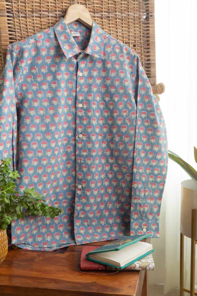 Image for Kusvaa Awk68 Veran Cotton Men Full Sleeves Shirt Side