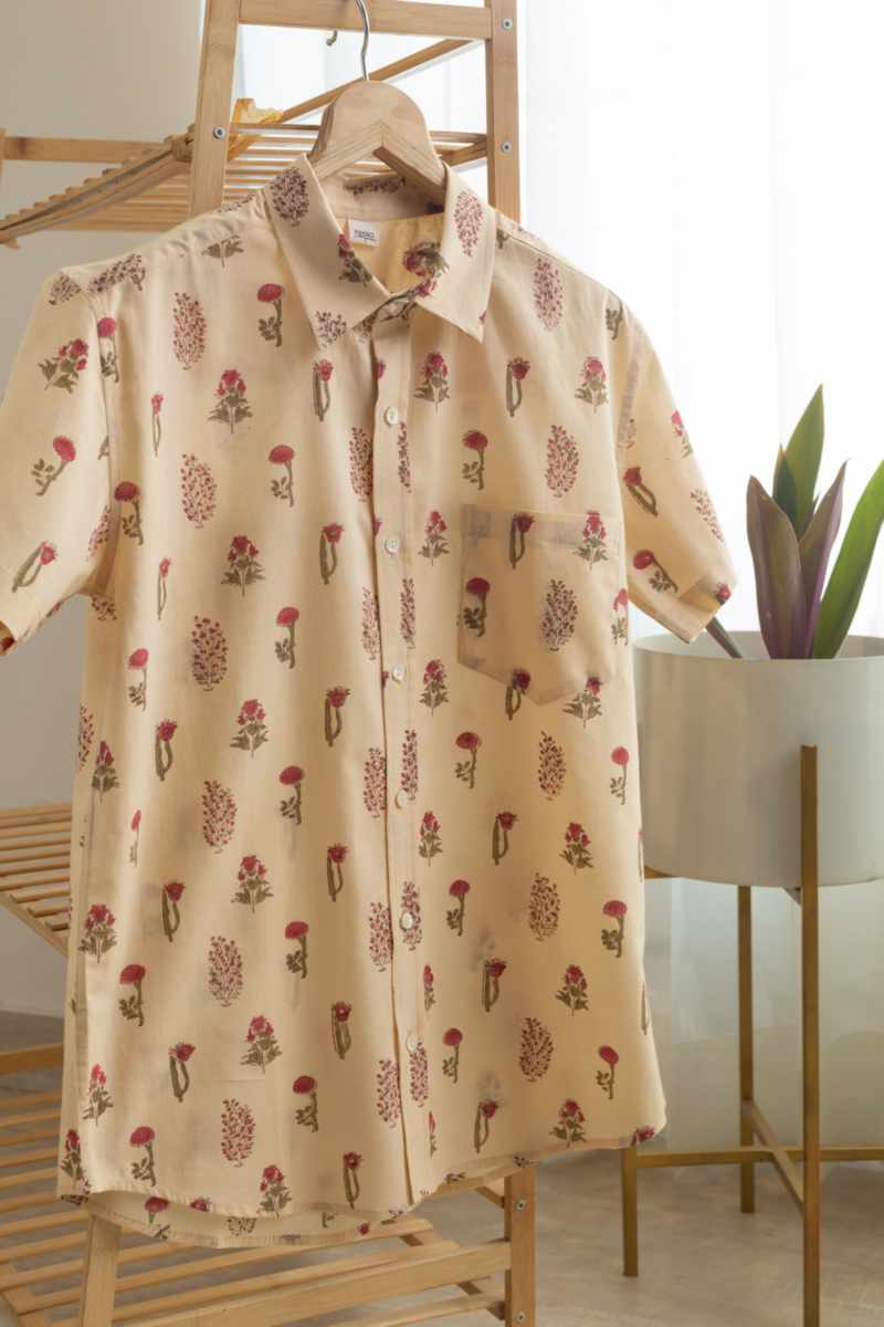 Image for Kusvaa Bpr63 Panav Cotton Men Half Sleeves Shirt Side