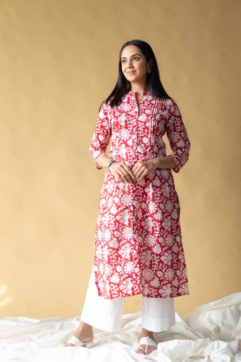 Image for Kusvaa Bpr66 Pramit Cotton Straight Kurta Featured
