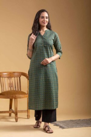 Image for Kusvaa Kst02 Panita Cotton Straight Fit Kurta Featured