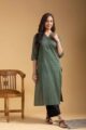 Image for Kusvaa Kst02 Panita Cotton Straight Fit Kurta Front