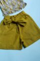 Image for Kusvaa Mbe120 Noshi Cotton Girl's Top Short Set Front