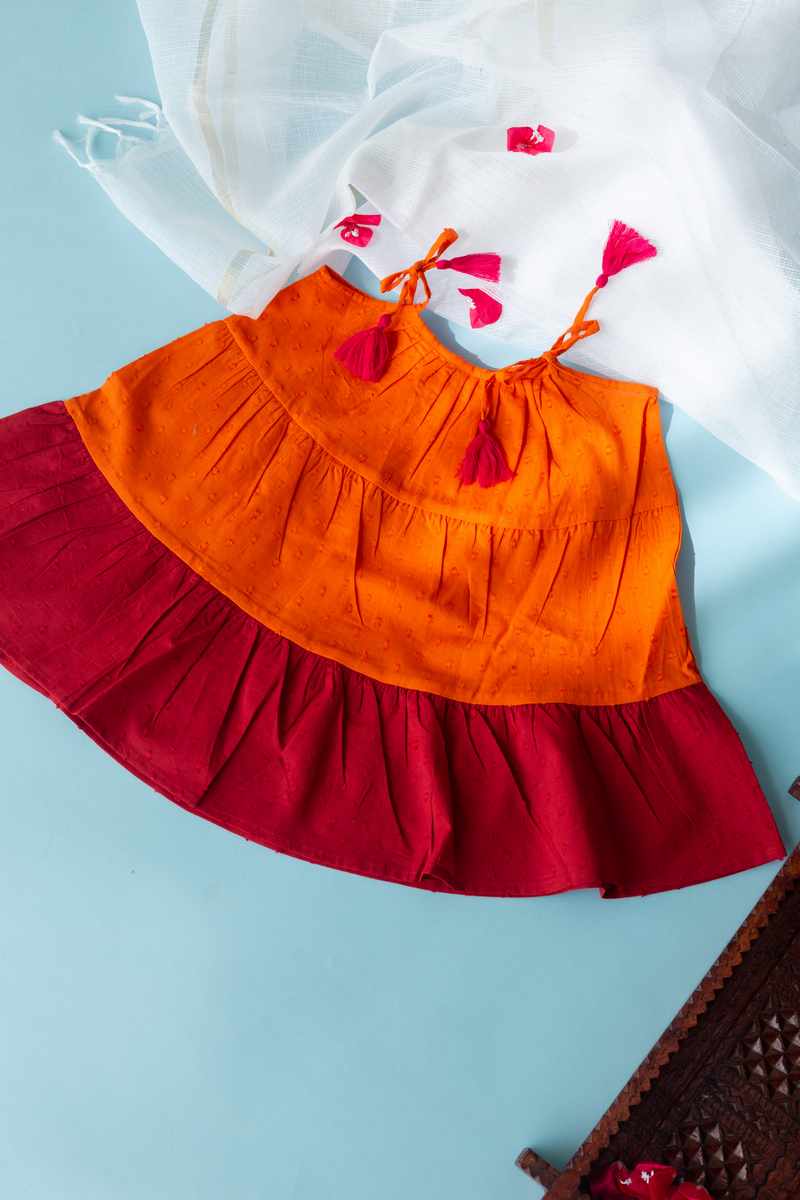 Image for Kusvaa Mbe121 Mitushi Cotton Girl's Frock Featured