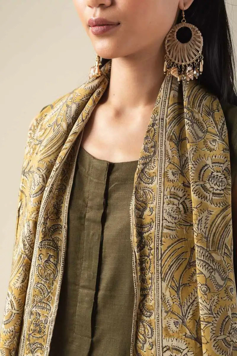 Image for Kusvaa Ne117 Malmi Linen Slub Dress Closeup