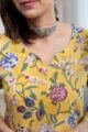 Image for Kusvaa Ne121 Abhaya Cotton Handblock Kurta Closeup