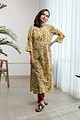 Image for Kusvaa Ne121 Abhaya Cotton Handblock Kurta Neck